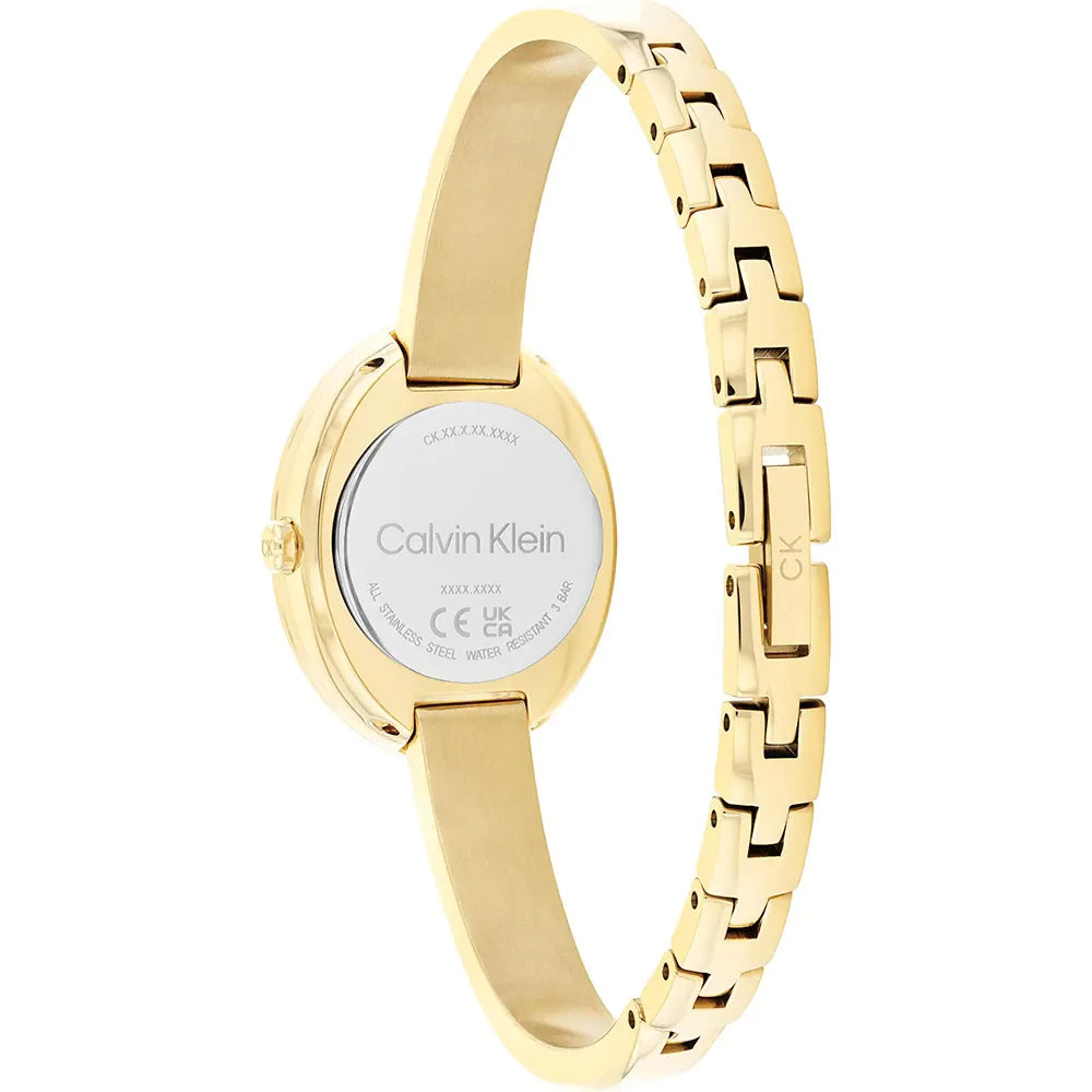 Orologio Donna Acciaio dorato Calvin Klein Quarzo Solo Tempo  Lucido 25100056